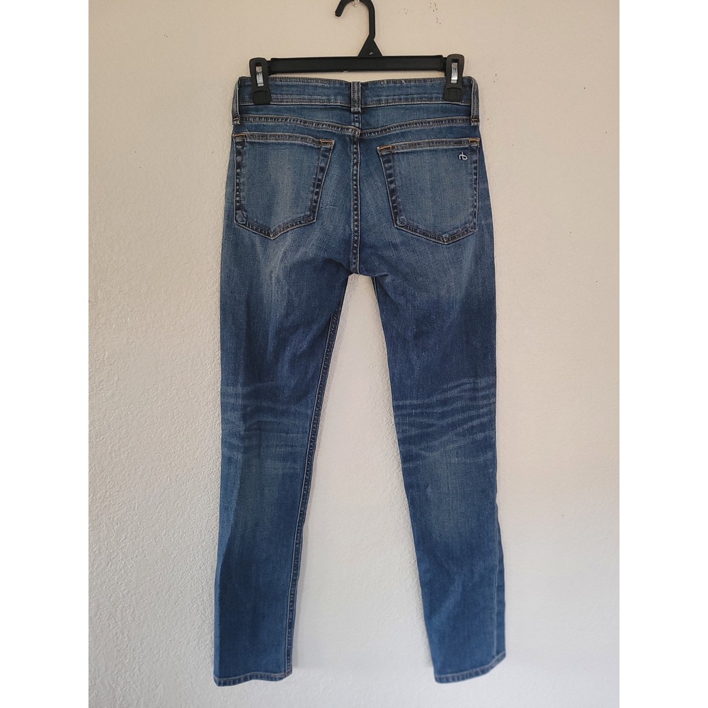 Rag & Bone Dre Low-Rise Slim Boyfriend Jeans Bellview Wash Blue Size 23 #9 - Picture 3 of 7